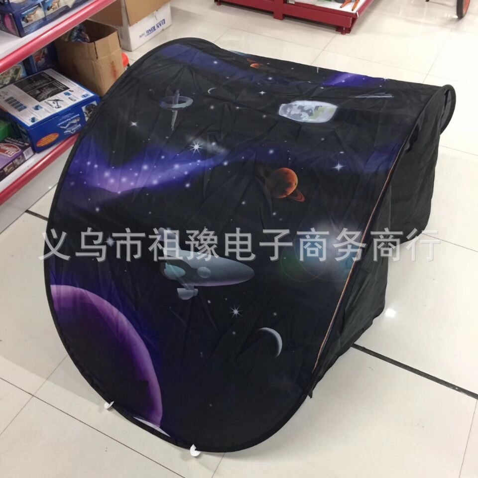 TV产品 儿童星空梦幻帐篷儿童床头折叠挡光帐篷 室内床上蚊帐现货