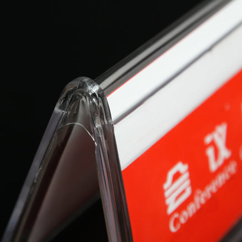 10只装 三角会议牌双面塑料姓名牌V型台卡亚克力会议牌 双面 三角 - 图3