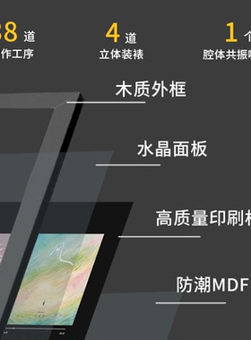 会唱歌的音乐相框可定制照片摆台创意生日礼物摆件九宫格定制