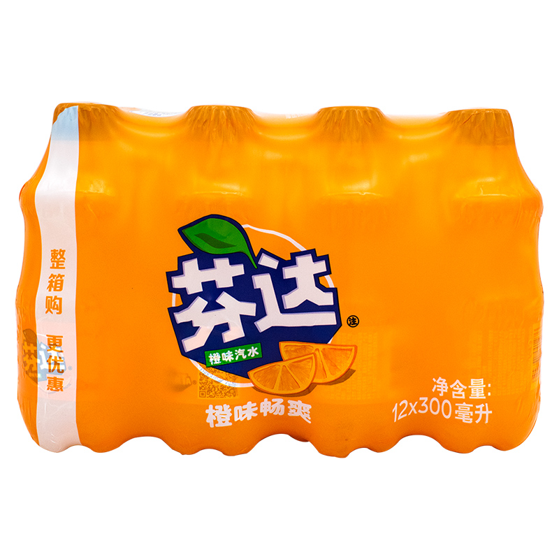 芬达Fanta橙味汽水 碳酸饮料 可口\可乐公司出品 300ml*24瓶 - 图2