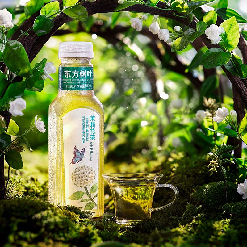 农夫山泉东方树叶茉莉花茶情感普洱绿茶红茶500ml*4瓶 - 图0