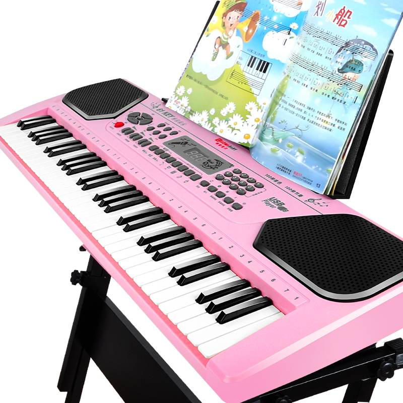 俏娃宝贝儿童电子琴3-12岁多功能初学者女孩玩具宝宝钢琴家用乐器 - 图0