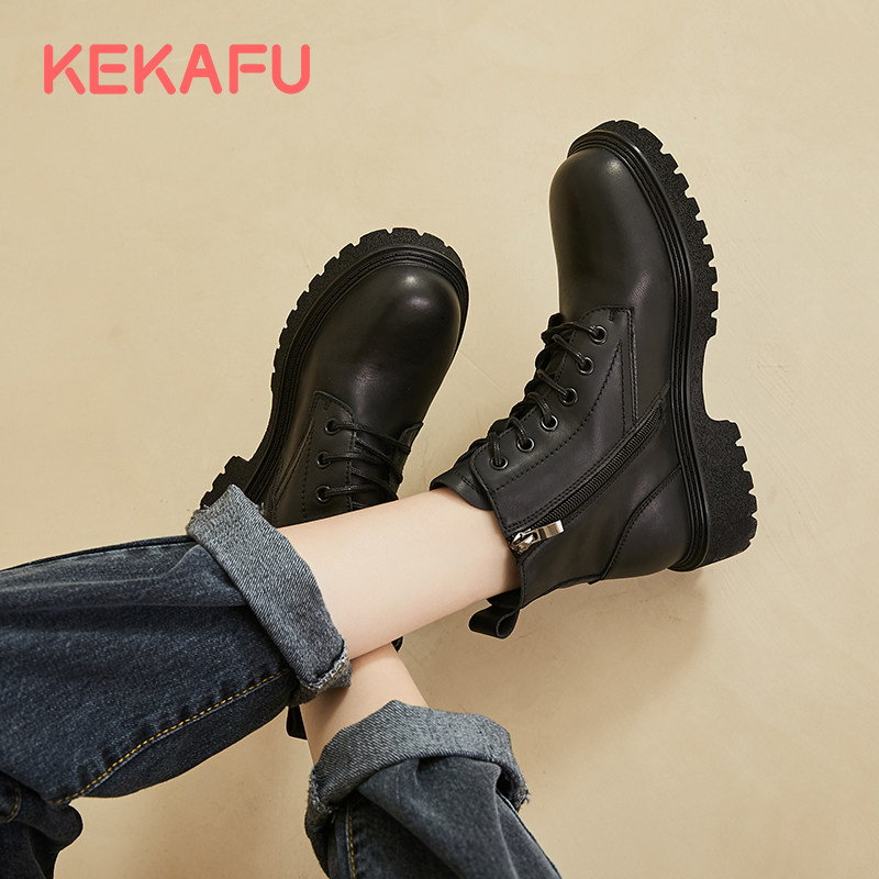 珂卡芙白色马丁靴女厚底秋冬季加绒 热品库 性价比省钱购 珂卡芙白色马丁靴女厚底秋冬季加绒 热品库 性价比省钱购