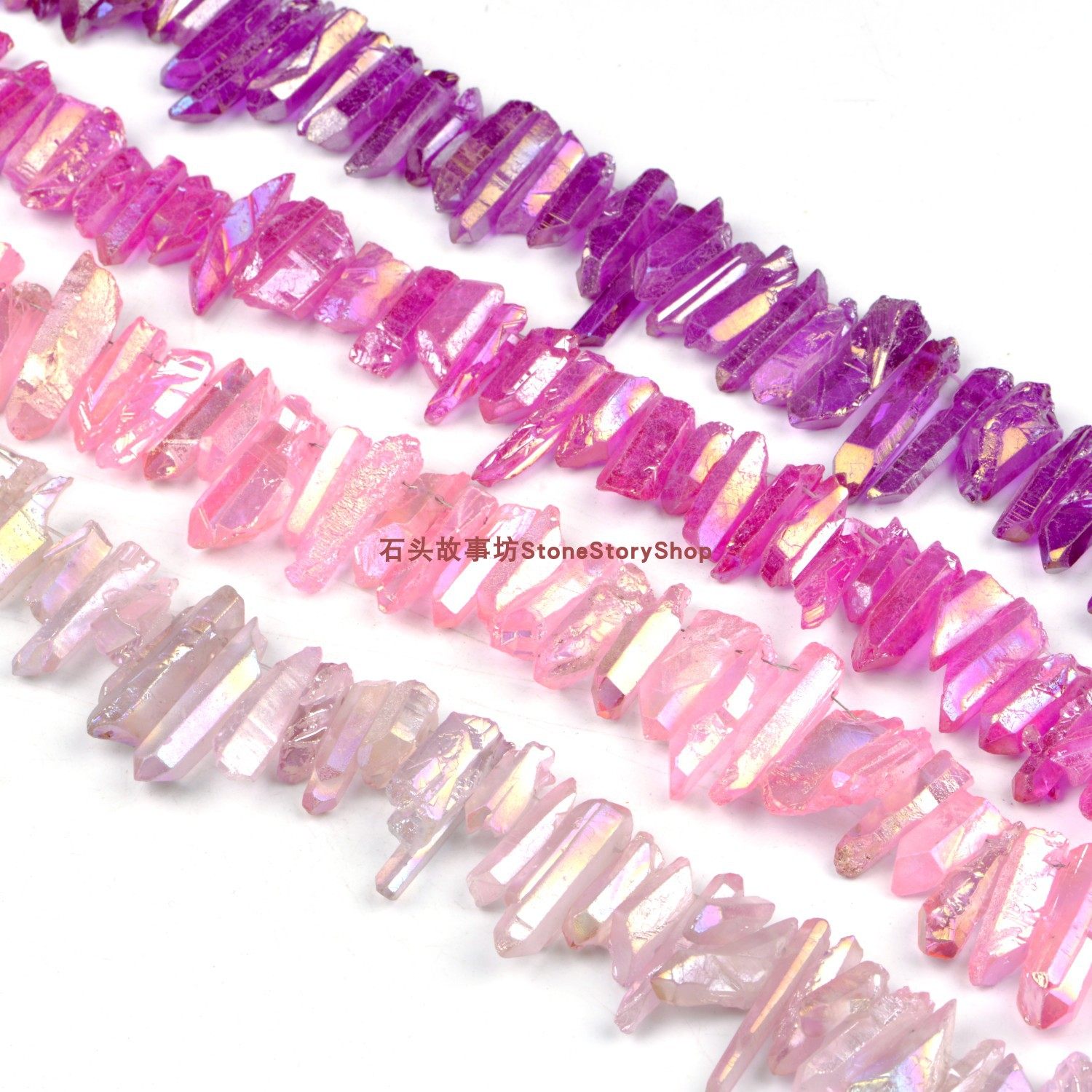 白水晶柱7-11mm彩色随形圆柱长条串珠手工饰品材料散珠白半成品,淘宝优惠券,粉丝福利购,淘宝优惠卷