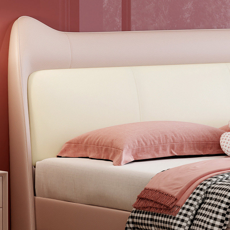 晚安家居儿童床简约卡通现代皮床1.5m儿童床卧室软猫耳床1.8米,淘宝优惠券,粉丝福利购,淘宝优惠卷