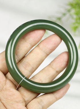 古晨和田玉湖水绿手镯玉镯