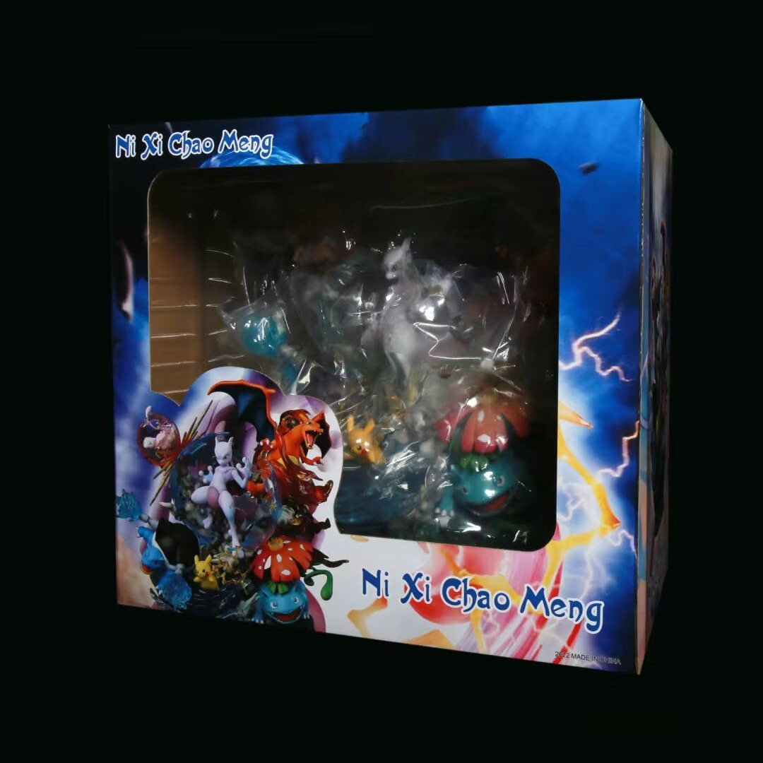 宠物精灵GKMFC 逆袭超梦 喷火龙妙蛙花 场景雕像动漫手办模型摆件,淘宝优惠券,粉丝福利购,淘宝优惠卷