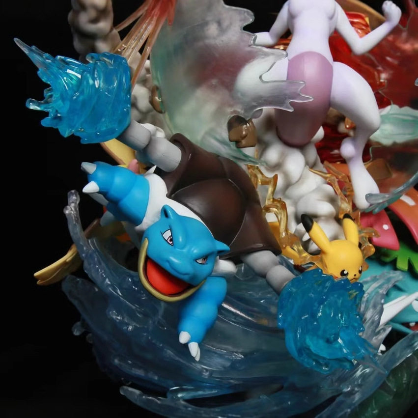 宠物精灵GKMFC 逆袭超梦 喷火龙妙蛙花 场景雕像动漫手办模型摆件,淘宝优惠券,粉丝福利购,淘宝优惠卷