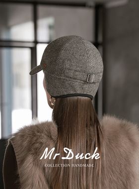 MrDuck艺术家通勤防风护耳棒球帽