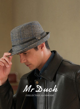 mrduck礼帽出游英伦风秋冬