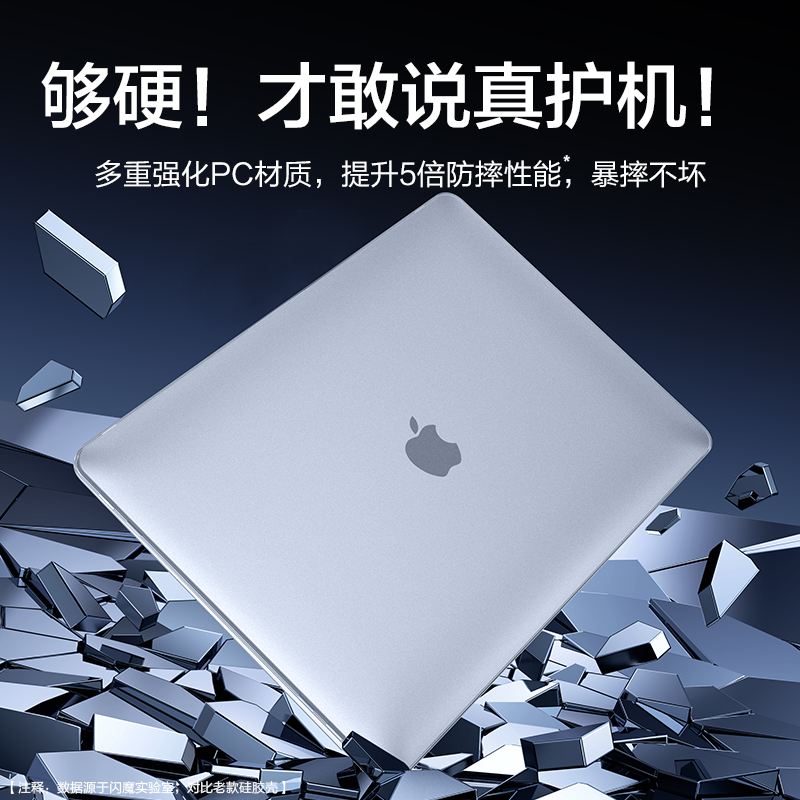 闪魔适用苹果MacBookPro保护壳14/15/16寸电脑保护套Mac笔记本磨砂外壳Air21薄13寸macbook全包防摔Pro2023款 - 图0