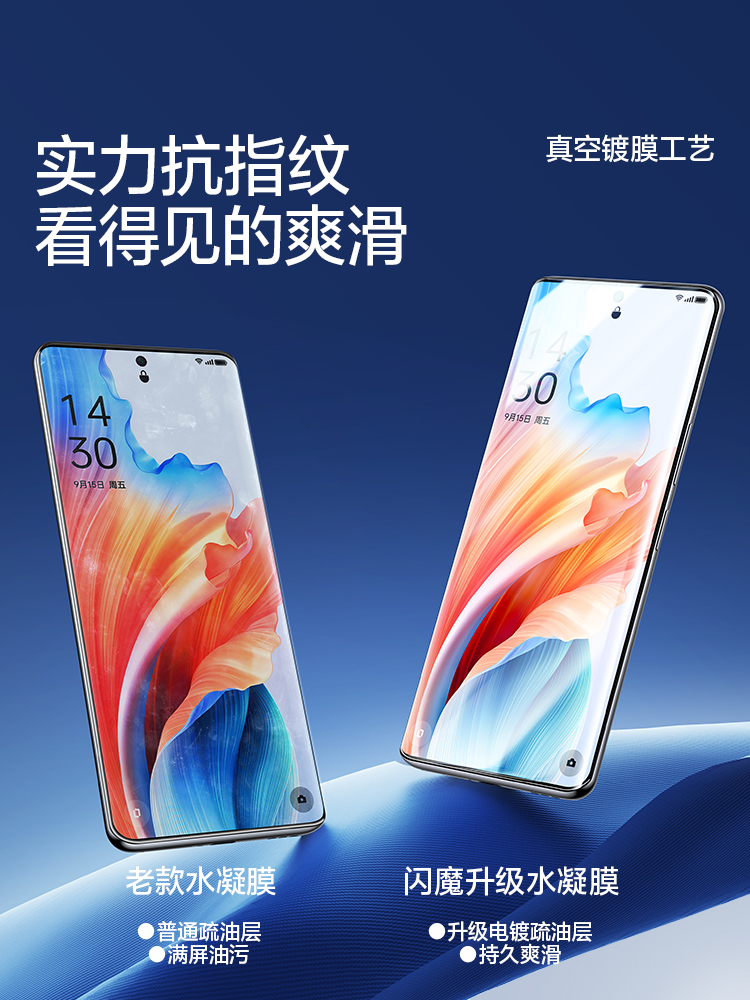 闪魔适用oppoA2pro钢化膜软0pp0A1Pro手机膜防指纹a2pr0水凝莫a二por透明曲面保护莫2pulo全包全屏oqqo隐形摸-图1