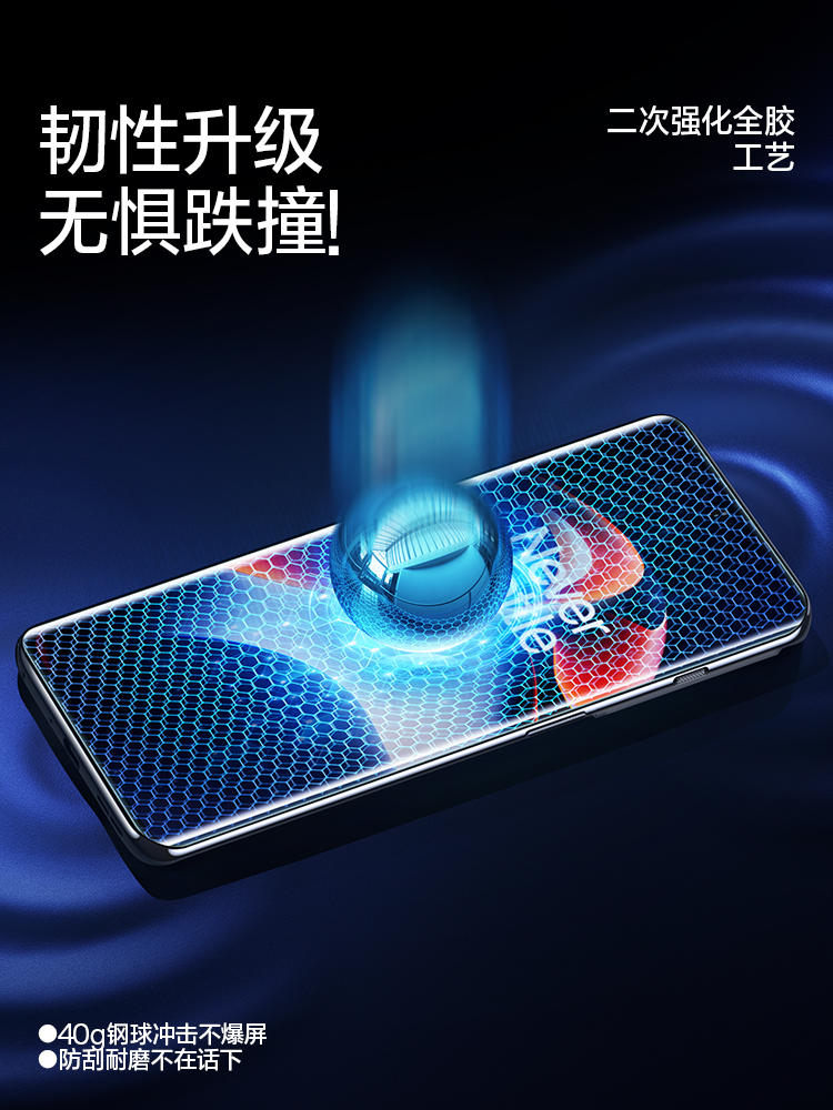 闪魔 适用于一加ace3钢化膜一加ace2pro手机膜uv钢化膜12软水凝膜oneplus1+全屏一加十一11保护uv光固膜10Pro - 图2