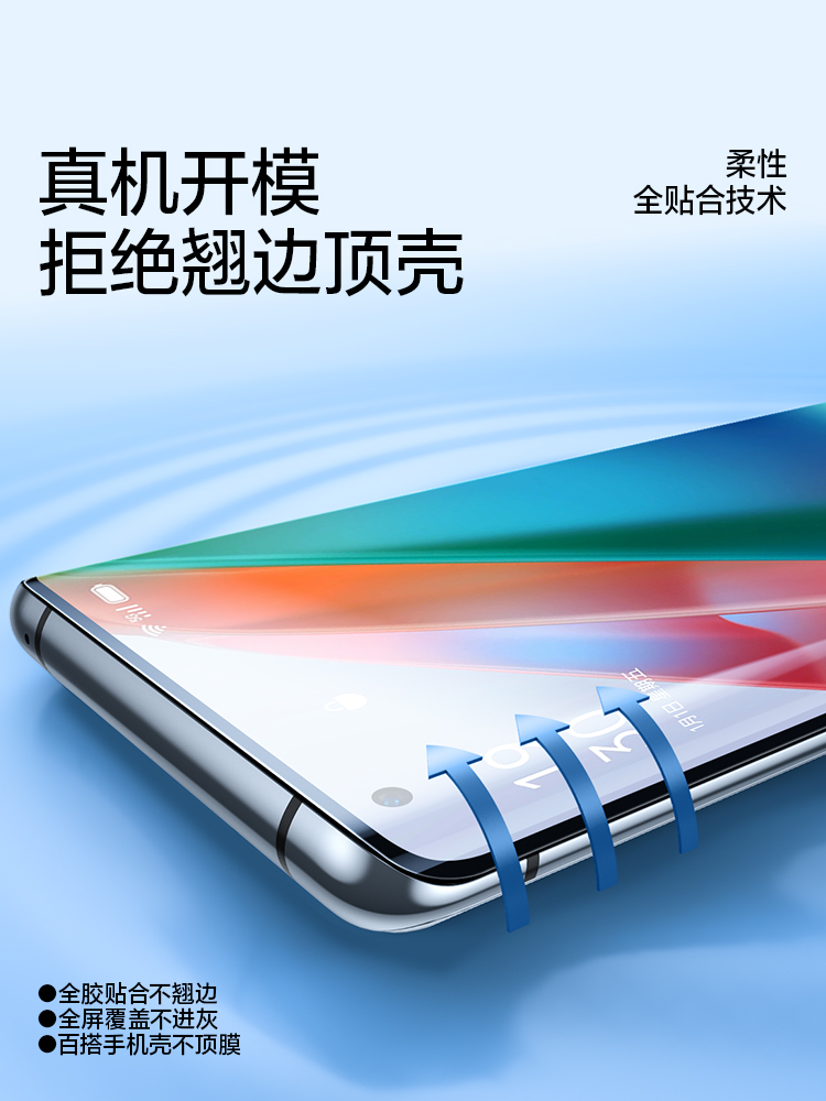 闪魔适用于OPPOfindx3手机膜findx6Pro钢化膜适用opporeno5pro膜Reno10保x3pro护Reno6pro水x5pro贴x2pro凝4 - 图0