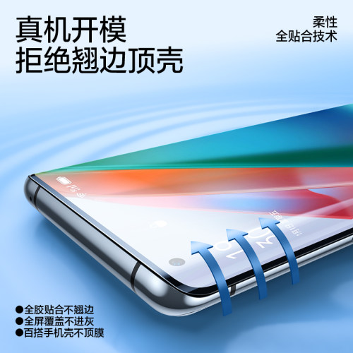 闪魔适用OPPOfindx6Pro手机findx8/7钢化膜ultra适用opporeno5/6pro软膜Reno10保x3pro护水x5pro贴x2pro凝 - 图0