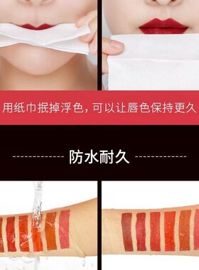 大品牌不掉色的口红一抹显白滋润持久不掉色不沾杯防水哑光润唇膏
