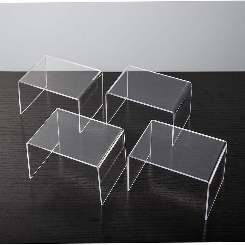 U-shaped exhibition stand plexiglass ornaments jewelry sample display stand museum acrylic display stand base antiques