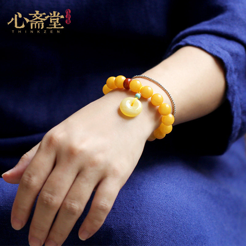 心斋堂【心印】波罗的海天然单圈手串 心斋堂手链