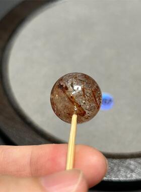 18mm黑金超水晶单珠晶体微棉冰裂带闪片表皮胶花片共生