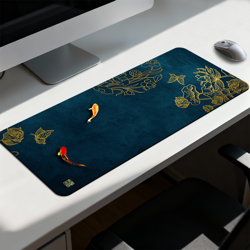 超大鼠标垫锁边快捷键大全办公家用游戏电竞女生电脑桌面键盘垫子