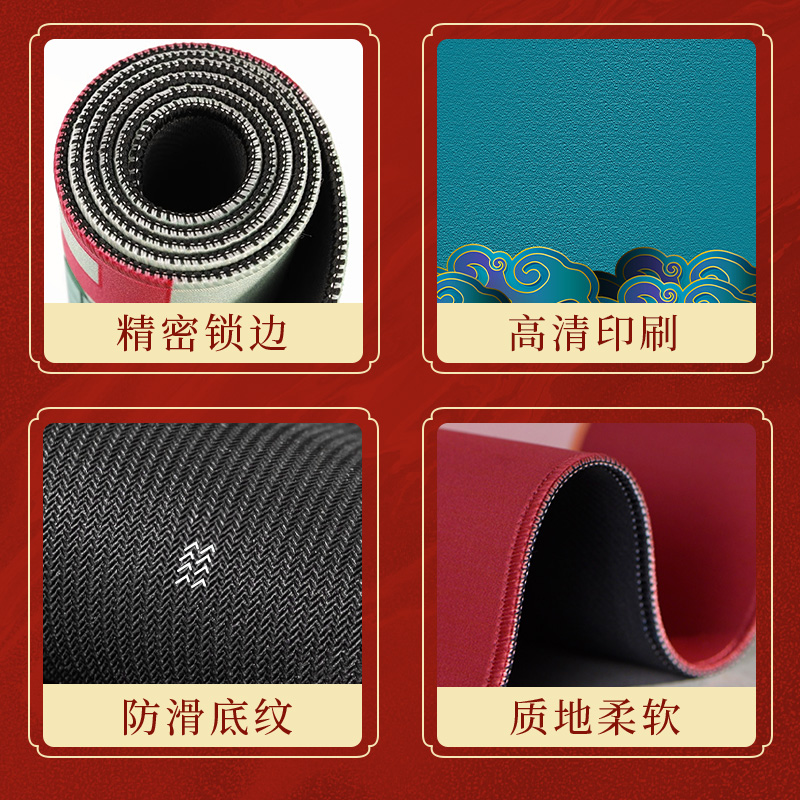 超大鼠标垫锁边快捷键大全办公家用游戏电竞女生电脑桌面键盘垫子