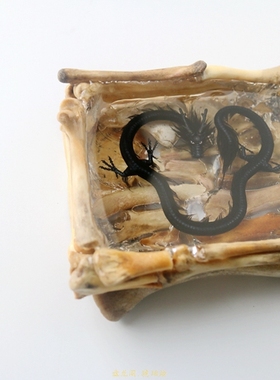 手绘桌面摆件盘龙阁混合