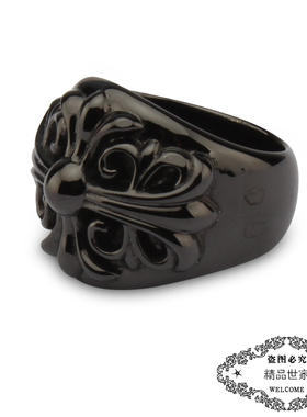 朋克风纯银谢霆锋宽版戒指