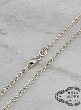 潮牌ROCK HEARTS纯银S925 圈链2.5mm 雪梨网红同款 暗黑风格