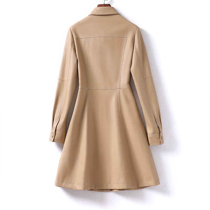 绵羊皮女皮衣中长款修身气质海宁2025年秋冬新款高级感女外套真皮,淘宝优惠券,粉丝福利购,淘宝优惠卷