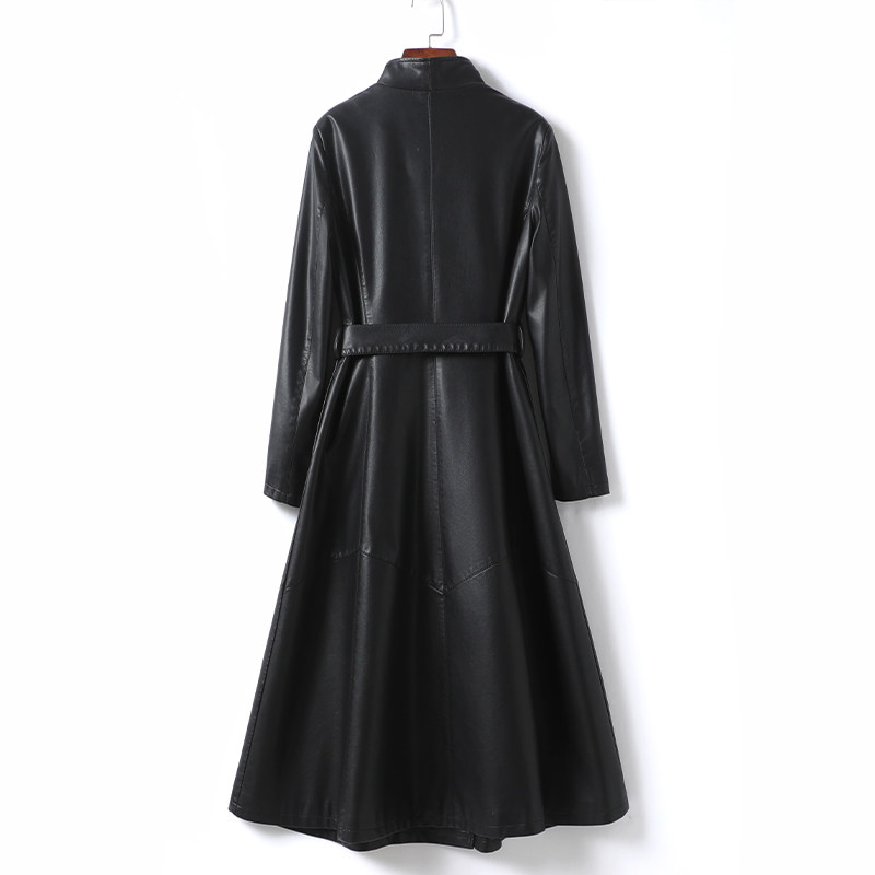 绵羊皮外套女长款黑色收腰显瘦皮大衣2025新款海宁高端真皮女皮衣,淘宝优惠券,粉丝福利购,淘宝优惠卷