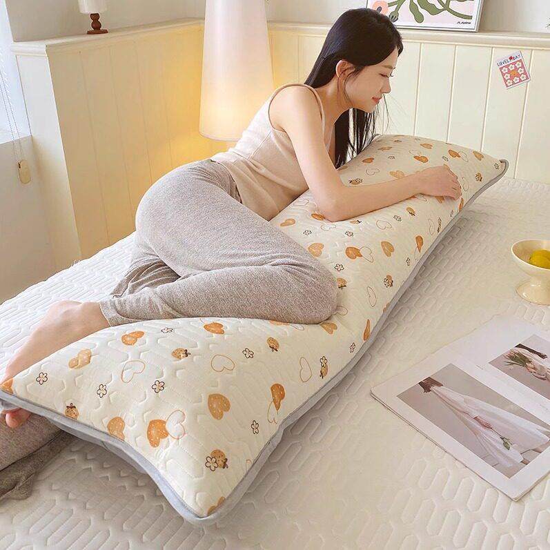 新款乳胶双人长枕套凉感冰丝枕套夏季加长情侣枕头套1.2/1.5/1.8m,淘宝优惠券,粉丝福利购,淘宝优惠卷