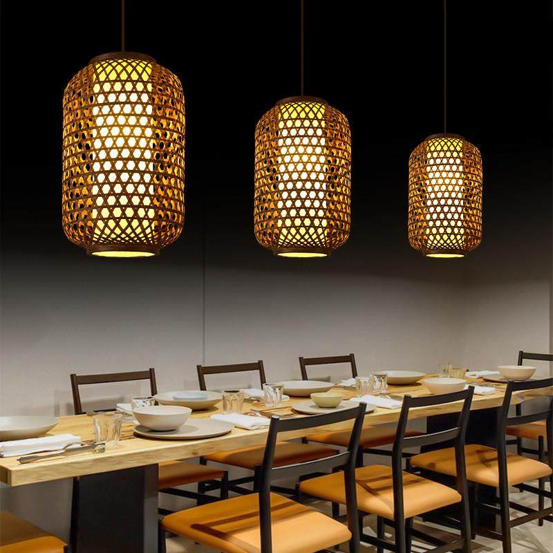 竹编灯笼覆古风竹子编织定制印字灯罩中式火锅店户外竹艺餐饮吊灯,淘宝优惠券,粉丝福利购,淘宝优惠卷