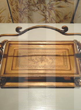 欧式风长方形双层托盘正版现货