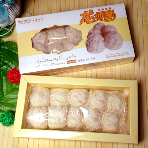 新疆特产哈吉巴巴传统美食纯手工糕点龙须酥糖三盒装三种口味包邮 - 图0