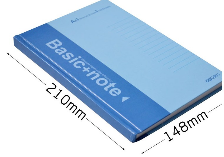 得力硬面抄A4A5 硬皮笔记本A4硬抄记事本硬壳笔记本（5本装）包邮