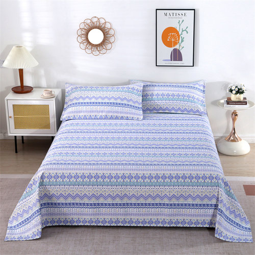 【太厚不起皱】棉老粗布床单单件加厚棉麻亚麻学生宿舍两三件套 - 图1