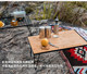 Folding grid table outdoor folding igt table portable camping picnic camping storage table storage rack outdoor