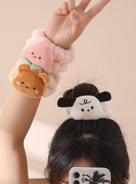 卡通立体小清新洗脸手腕带防侧漏防湿吸水护腕洗漱发箍防脱落