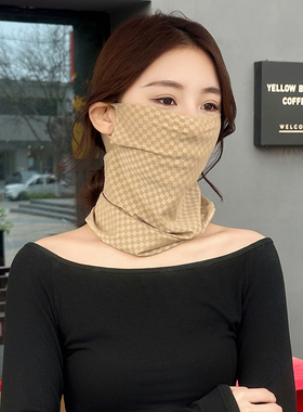 夏季防晒面罩女防紫外线冰丝面纱