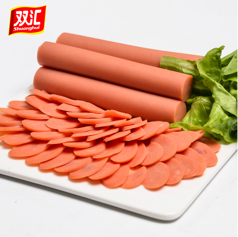 双汇王中王优级火腿肠500g*5袋即食美味早餐油炸煎烤香肠零食小吃_虎窝淘
