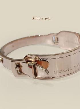 钛钢女手镯黑钢时尚炫酷个性ins冷淡风百搭手环送女友闺蜜礼物