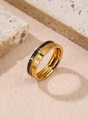 2025小众设计感金属戒指女气质百搭时尚指环女款男款通用戒圈