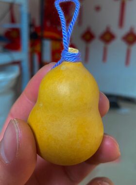 手捻天然小葫芦特小迷你胖墩包浆手把文玩盘玩挂摆件龙头吊坠配饰