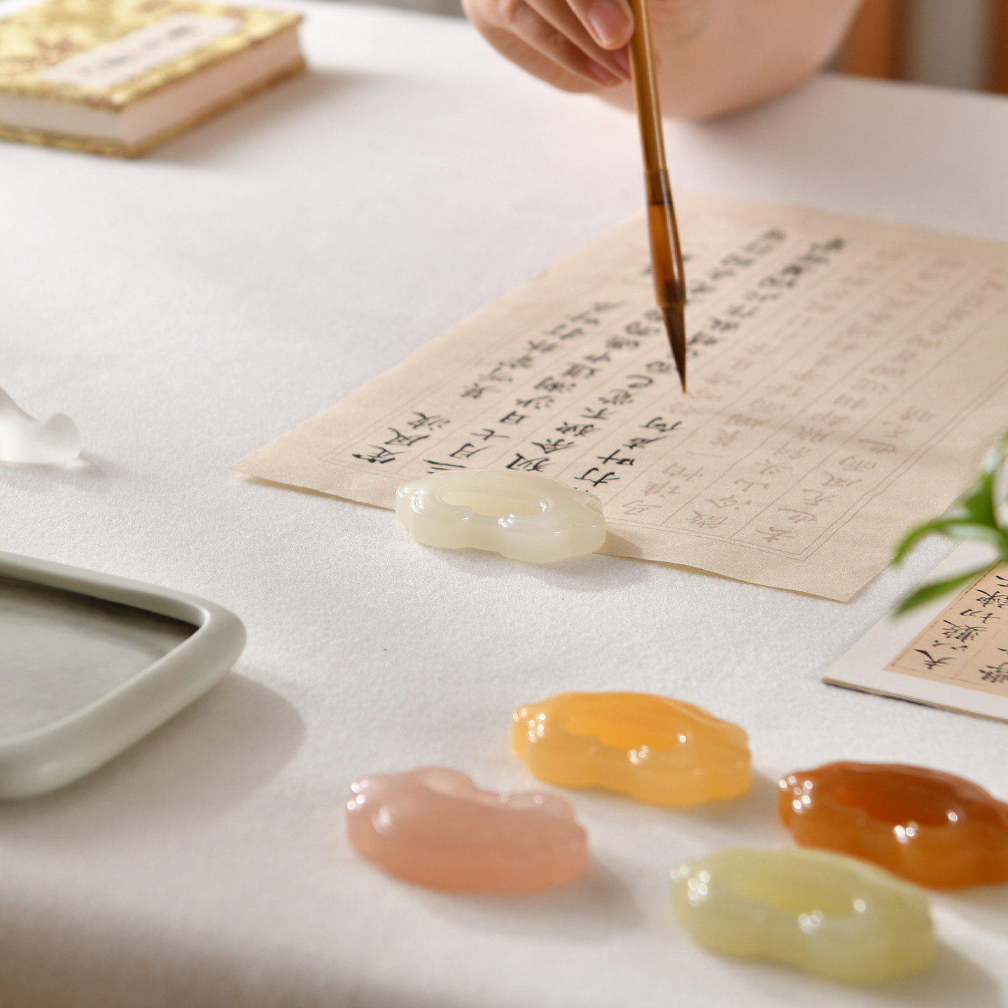 赵北玉石镇尺书法专用镇纸创意压纸神器高档文房四宝国学摆件纸镇,淘宝优惠券,粉丝福利购,淘宝优惠卷