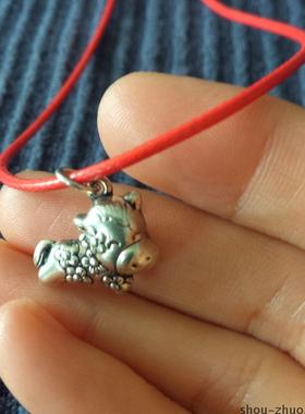 抱朴088-朴拙的纯银做旧吊坠