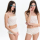 ໂຊຟາທ້າຍອາທິດ Kardashian Pure Desire Floral Suspender Shorts