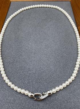 复古双层一款多戴施家珍珠毛衣链