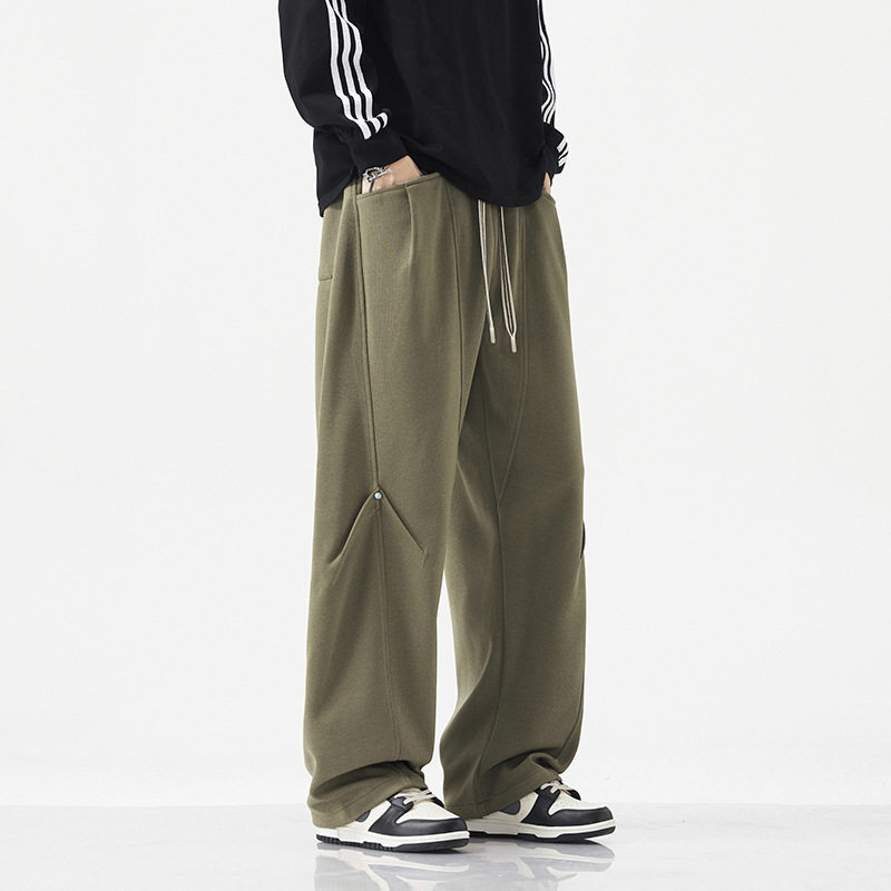 胖哥大码春秋百搭休闲裤男宽松高街潮牌痞帅直筒阔腿运动休闲裤男,淘宝优惠券,粉丝福利购,淘宝优惠卷