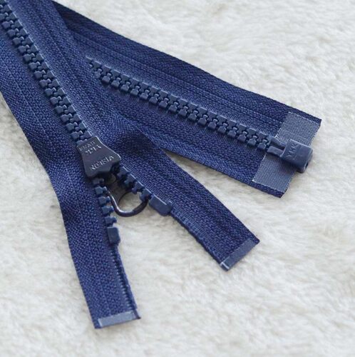 YKK树脂拉链5号树脂单开YKK 藏青拉链 40-100cm 外套YKK门襟拉链 - 图0
