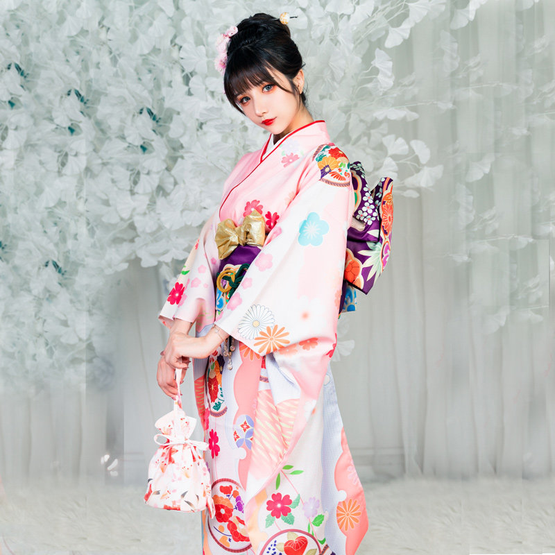 日本和服正装女和风大振袖传统160衣长套装振袖拍照日本神明少女